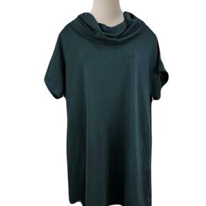 Bryn Walker Branson Bamboo Fleece Tunic Sweatshirt Cowl Neck